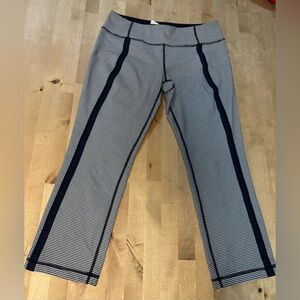 Lululemon Coast to Class Navy and White Checkered Pants